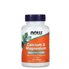 NOW Calcium & Magnesium 500/250 мг 100 веган-таб.