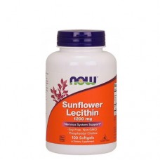 NOW Lecithin Sunflower (подсолнечный лецитин) 1200 мг 100 гель-капс.