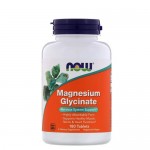 NOW Magnesium Glycinate (Магний хелат) 200 мг, 180 веган-таб.