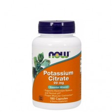 NOW Potassium Citrate (Калий) 99 мг 180 веган-капс.